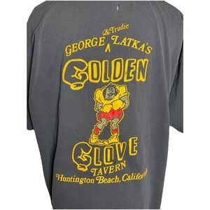 Vintage 90s Bar Tavern Tee Golden Glove USA Single Stitch Distressed C50"
